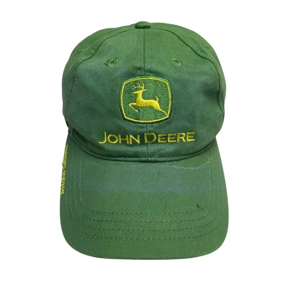 John Deere Owners Edition Green Adjustable Embroidered Logo Hat Cap